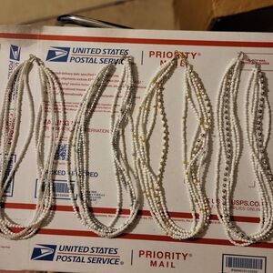 4ct Elegant Multi-Strand Beaded Necklace  22in Long #1